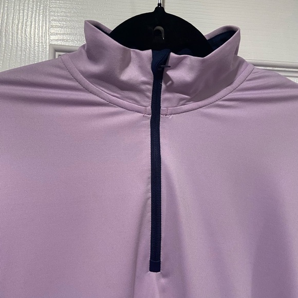Polo Ralph Lauren Lavender Purple Quarter Zip Pullover Mock Long Sleeve Golf Top - Picture 2 of 12